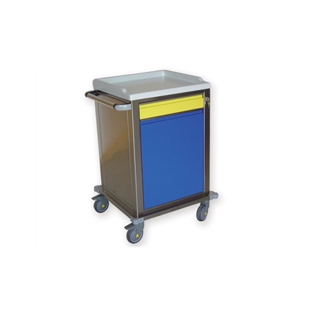 CARRELLO MODULARE INOX - 1+1 cassetti