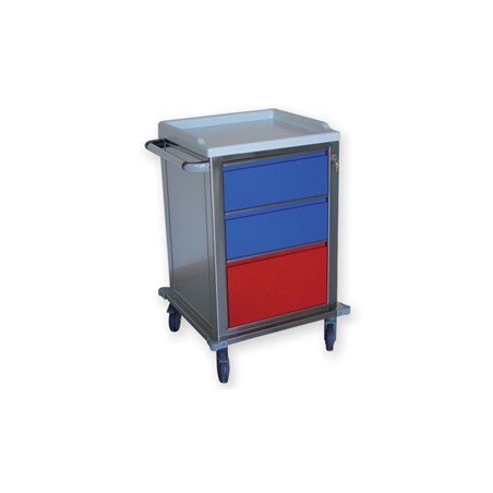 CARRELLO MODULARE INOX - 2+1 cassetti