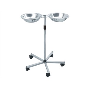 CARRELLO PORTACATINO DOPPIO - acciaio inox