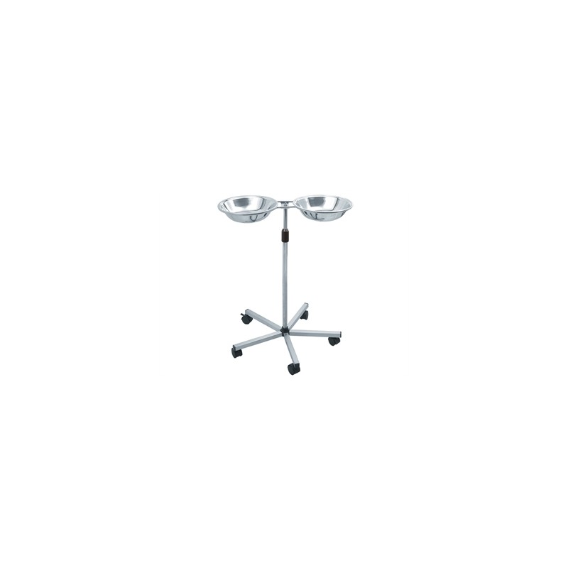 CARRELLO PORTACATINO DOPPIO - acciaio inox