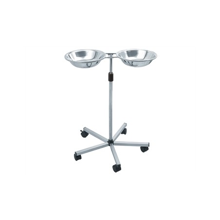 CARRELLO PORTACATINO DOPPIO - acciaio inox
