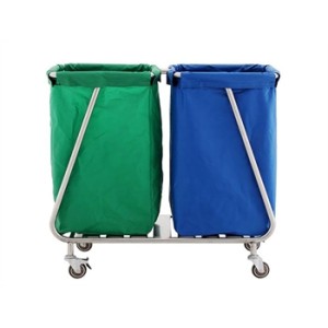 CARRELLO DOPPIO BIANCHERIA SPORCA - acciaio inox AISI 202