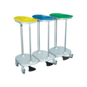CARRELLO PORTASACCO a pedale - 3 sacchi
