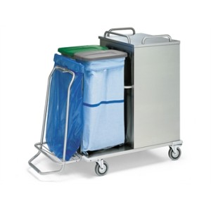 CARRELLO LAVANDERIA CHIUSO - acciao INOX
