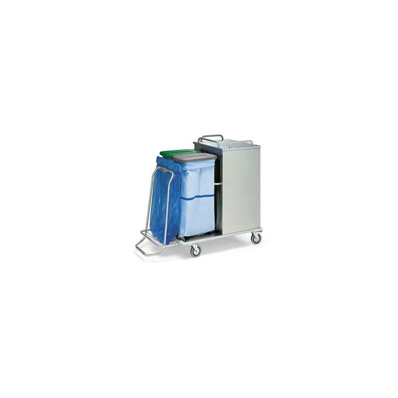 CARRELLO LAVANDERIA CHIUSO - acciao INOX