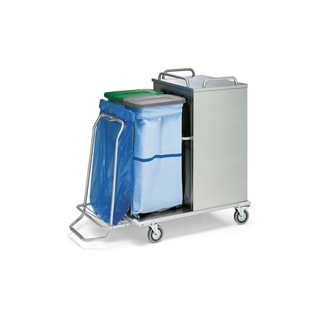 CARRELLO LAVANDERIA CHIUSO - acciao INOX