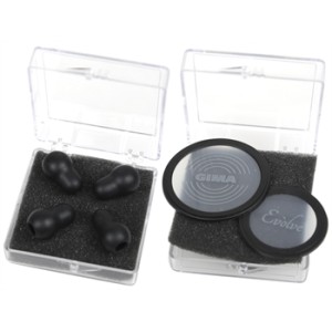KIT GIMA EVOLVE: 2 DIAFRAMMI FLUTTUANTI + 2 PAIA DI OLIVE - nero - ricambio