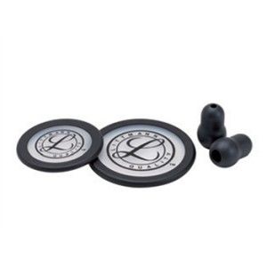 KIT LITTMANN 40016: 2 membrane+anello+olive per Classic III, Cardiology IV-nero