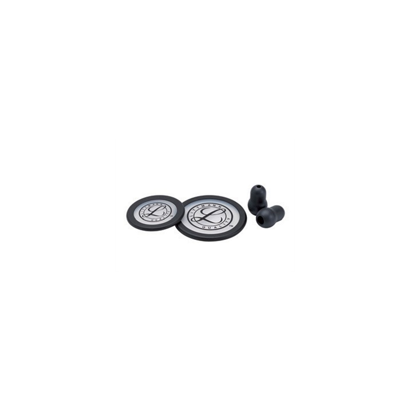 KIT LITTMANN 40016: 2 membrane+anello+olive per Classic III, Cardiology IV-nero