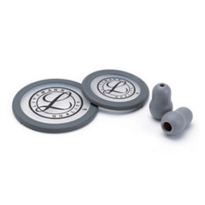 KIT LITTMANN 40017: 2 membrane+anello+olive per Classic III, Cardiology IV-grigio