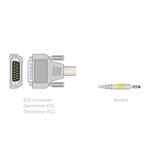 CAVO PAZIENTE ECG 2,2 m - banana - compatibile Biocare, Edan, Nihon, altri