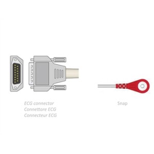 CAVO PAZIENTE ECG 2,2 m - snap - compatibile Biocare, Edan, Nihon, altri
