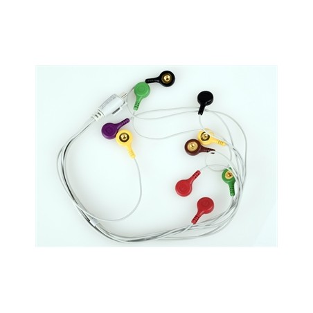 CAVO DERIVAZIONI ECG - 10 elettrodi a bottone - ricambio per 54300