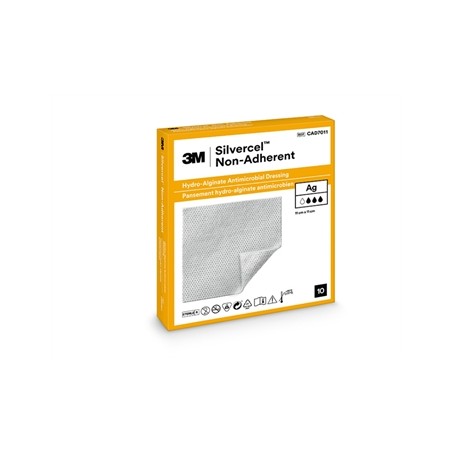 SILVERCEL 3M MEDICAZIONE ANTIMICROBICA NON ADERENTE IN IDROALGINATO CON ARGENTO 11x11 cm