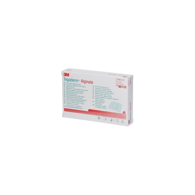 TEGADERM ALGINATE 3M - MEDICAZIONE IN ALGINATO DI CALCIO AD ALTA INTEGRITÀ 5x5 cm