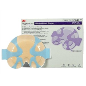 TEGADERM 3M MEDICAZIONE IN FOAM CON BORDI IN SILICONE 15x17 cm