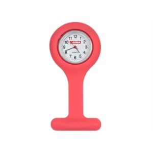 OROLOGIO PER INFERMIERI - rotondo - rosso