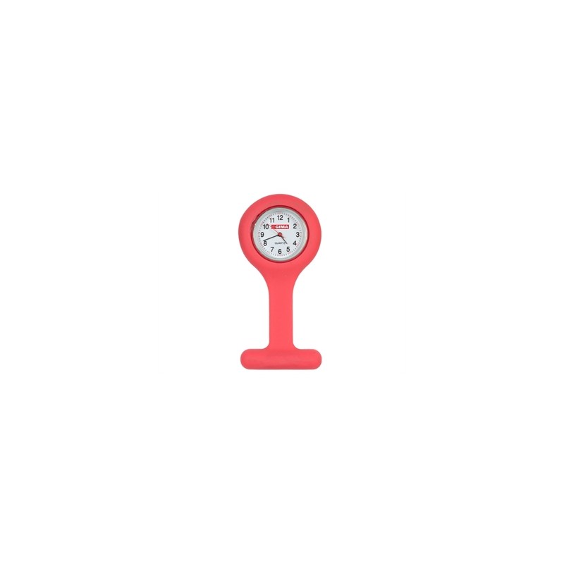 OROLOGIO PER INFERMIERI - rotondo - rosso
