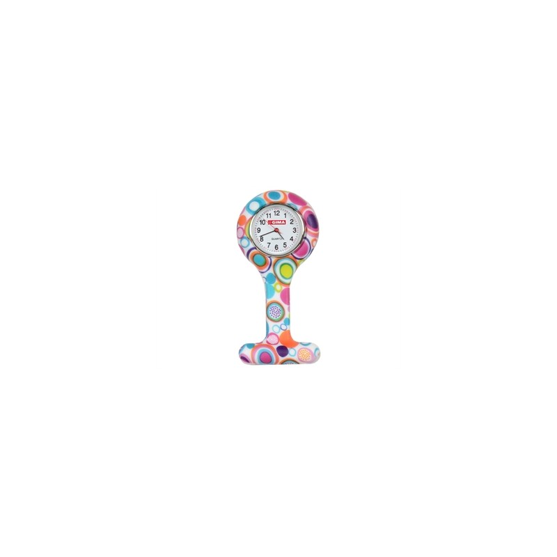 OROLOGIO PER INFERMIERI - rotondo - fantasia bolle