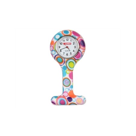 OROLOGIO PER INFERMIERI - rotondo - fantasia bolle