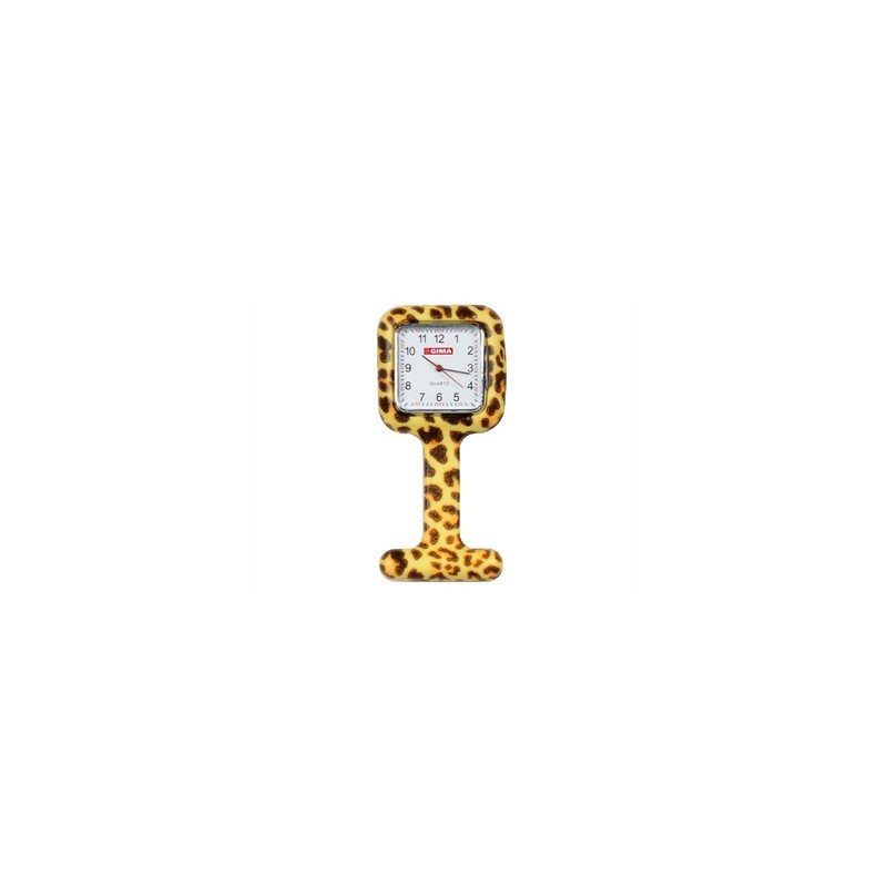 OROLOGIO PER INFERMIERI - quadrato - fantasia leopardo