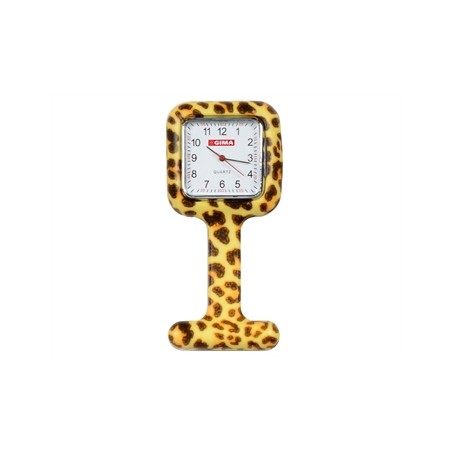 OROLOGIO PER INFERMIERI - quadrato - fantasia leopardo