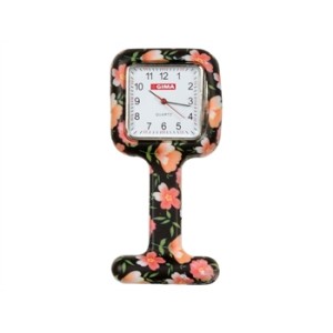 OROLOGIO PER INFERMIERI - quadrato - fantasia rose