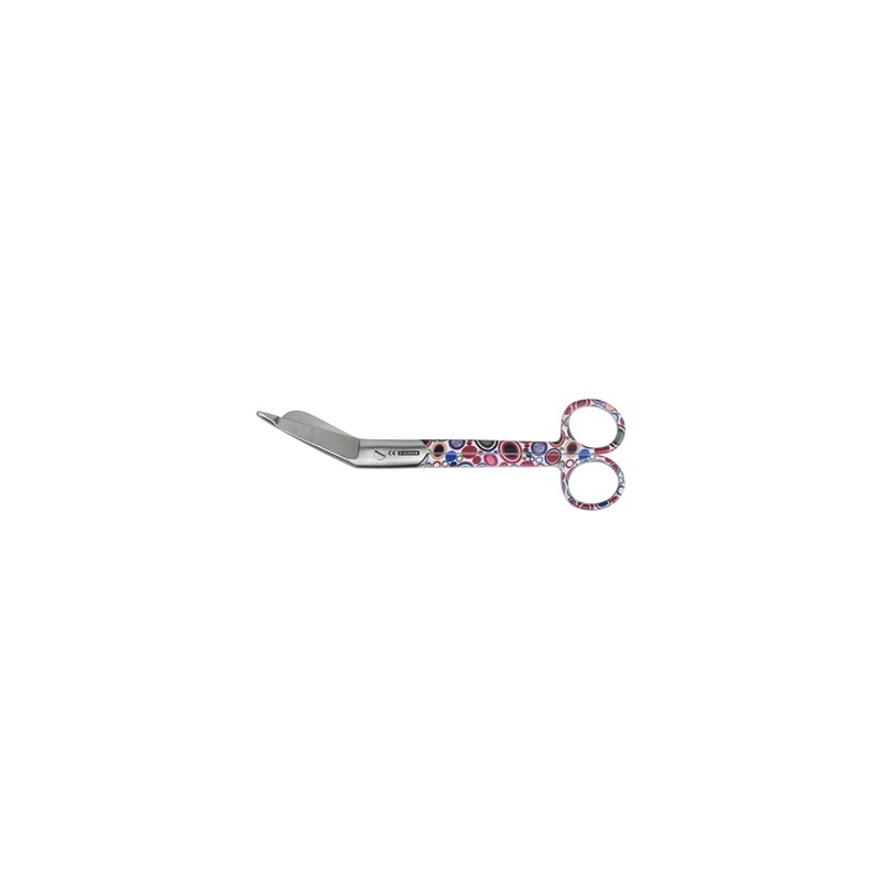 FORBICI IN ACCIAIO INOX PER BENDE - fantasia bolle - 18 cm