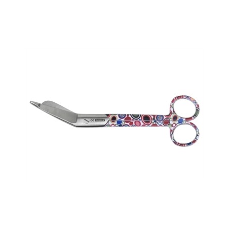 FORBICI IN ACCIAIO INOX PER BENDE - fantasia bolle - 18 cm