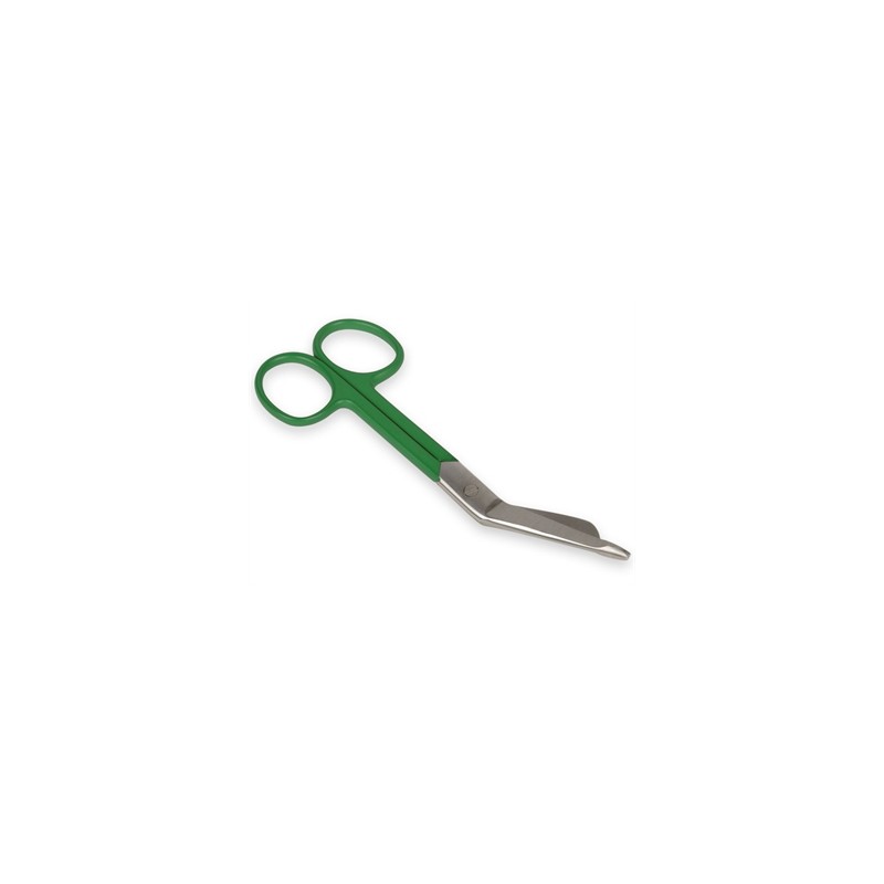 FORBICI PER BENDE - anelli verdi - 14 cm