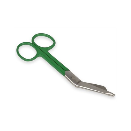 FORBICI PER BENDE - anelli verdi - 14 cm
