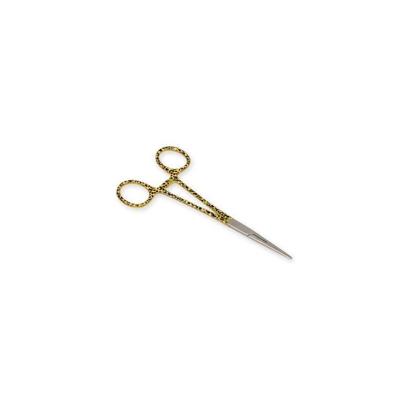 PINZA EMOSTATICA RETTA - fantasia leopardo - 16 cm