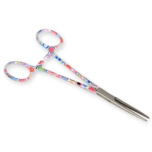 PINZA EMOSTATICA RETTA - fantasia bolle - 16 cm