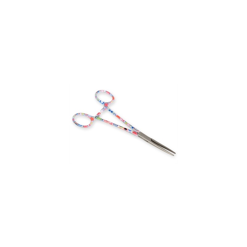 PINZA EMOSTATICA RETTA - fantasia bolle - 16 cm