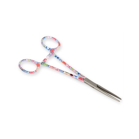 PINZA EMOSTATICA RETTA - fantasia bolle - 16 cm