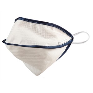 MASCHERINA RIUTILIZZABILE MYCROCLEAN BFE 99,8% - doppio strato, bianca/blu - con nasello