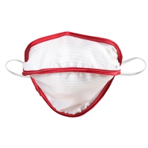 MASCHERINA RIUTILIZZABILE MYCROCLEAN BFE 99,8% - bianca/rossa