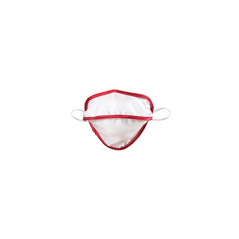 MASCHERINA RIUTILIZZABILE MYCROCLEAN BFE 99,8% - bianca/rossa