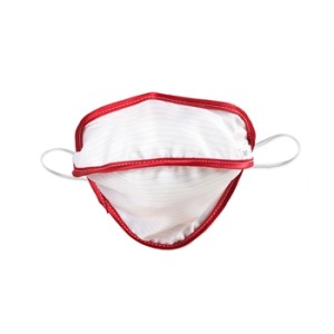 MASCHERINA RIUTILIZZABILE MYCROCLEAN JUNIOR/ADULTI SMALL BFE 99,8% - bianco/rosso