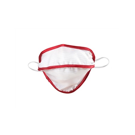 MASCHERINA RIUTILIZZABILE MYCROCLEAN JUNIOR/ADULTI SMALL BFE 99,8% - bianco/rosso