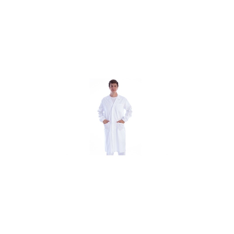 CAMICE BIANCO CON AUTOMATICI - cotone/poliestere - unisex - taglia XS