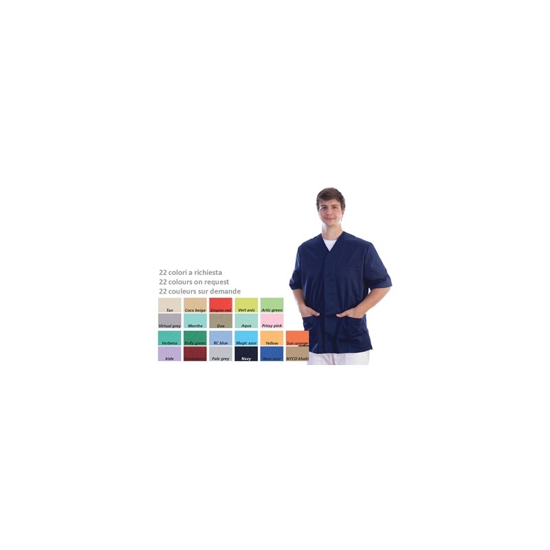 CASACCA CON AUTOMATICI - cotone/pol. - unisex XXL colore a richiesta