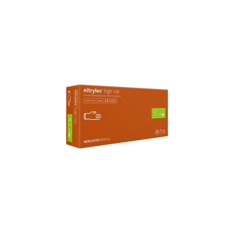 GUANTI NITRILE NITRYLEX ORANGE - piccoli