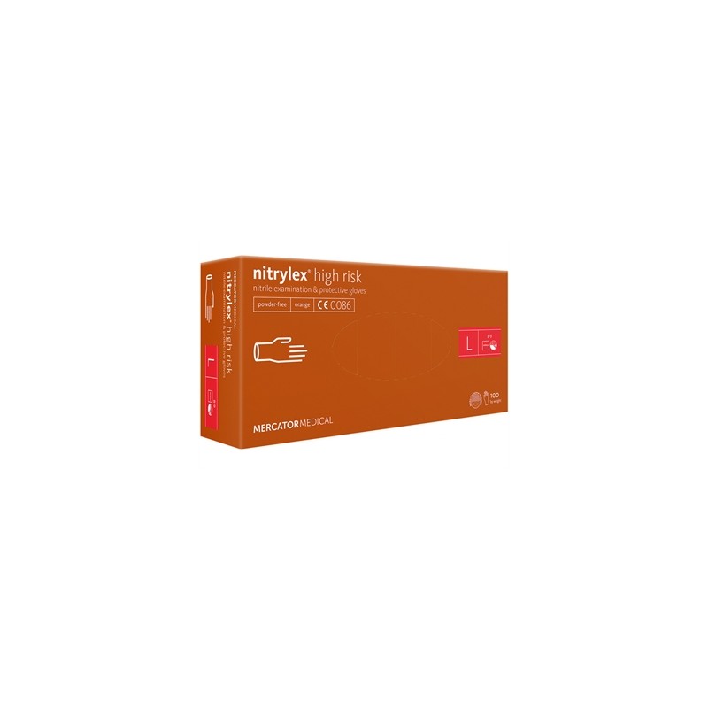 GUANTI NITRILE NITRYLEX ORANGE - grandi
