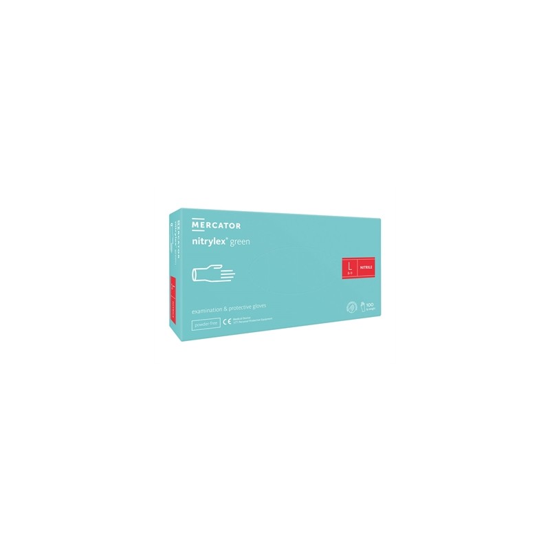 GUANTI NITRILE NITRYLEX LIGHT GREEN - grandi