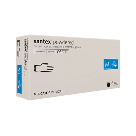 GUANTI LATTICE SANTEX - PREPOLVERIZZATI - medi