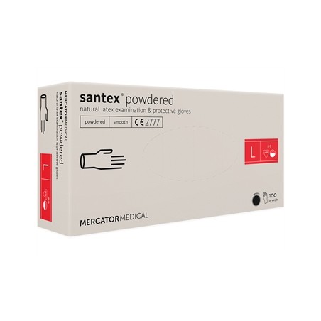 GUANTI LATTICE SANTEX - PREPOLVERIZZATI - grandi