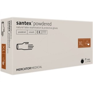 GUANTI LATTICE SANTEX - PREPOLVERIZZATI - extra large