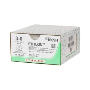 SUTURA MONOFILAMENTO ETHICON ETHILON - 3/0 ago 19 mm