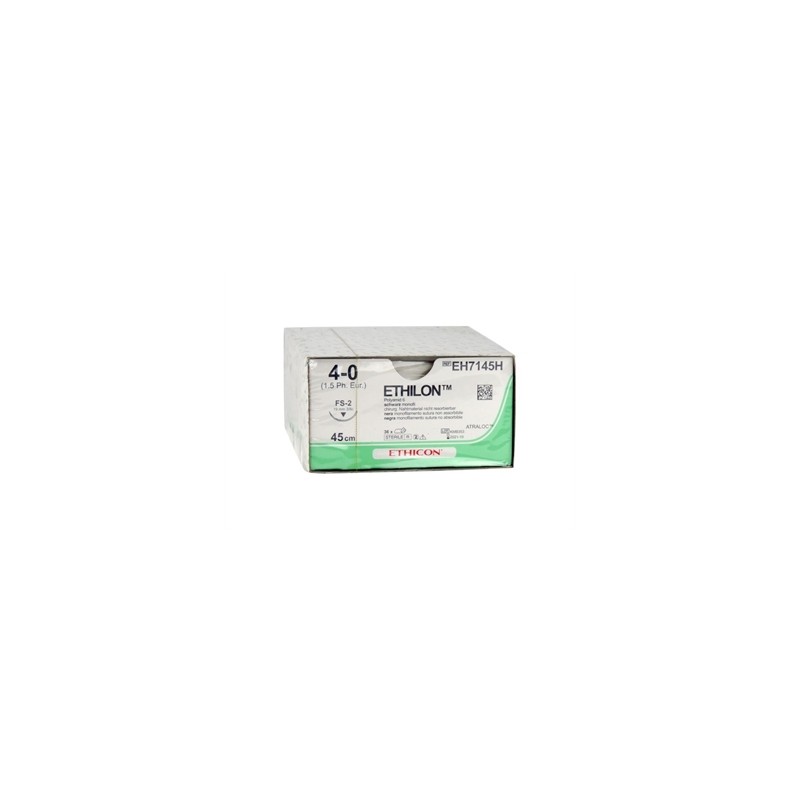 SUTURA MONOFILAMENTO ETHICON ETHILON - 4/0 ago 19 mm